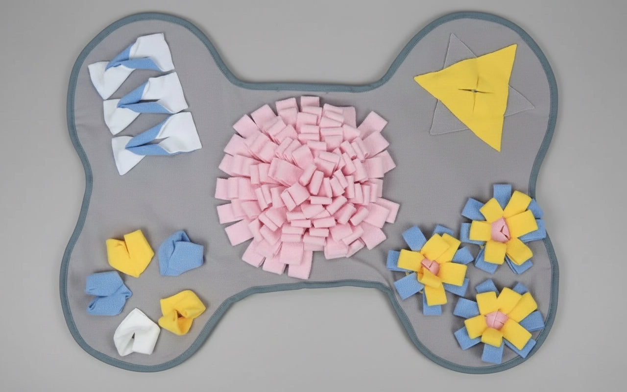 Pets Puzzle Toys Snuffle Mat - Bone Game