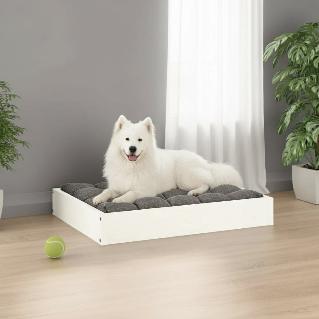 vidaXL Dog Bed Dog Sofa Bed Pet Couch Seat with Wooden Frame Solid Wood Pine