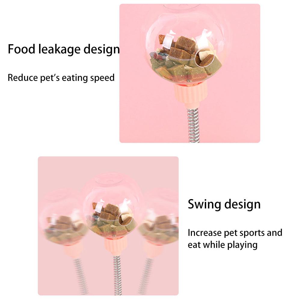 Pet Feeder Cat Toy Pets Leaking Food Ball Self-Playing Tumbler Funny Feeder Puzzle Toys Playing Training Dispenser Bowl