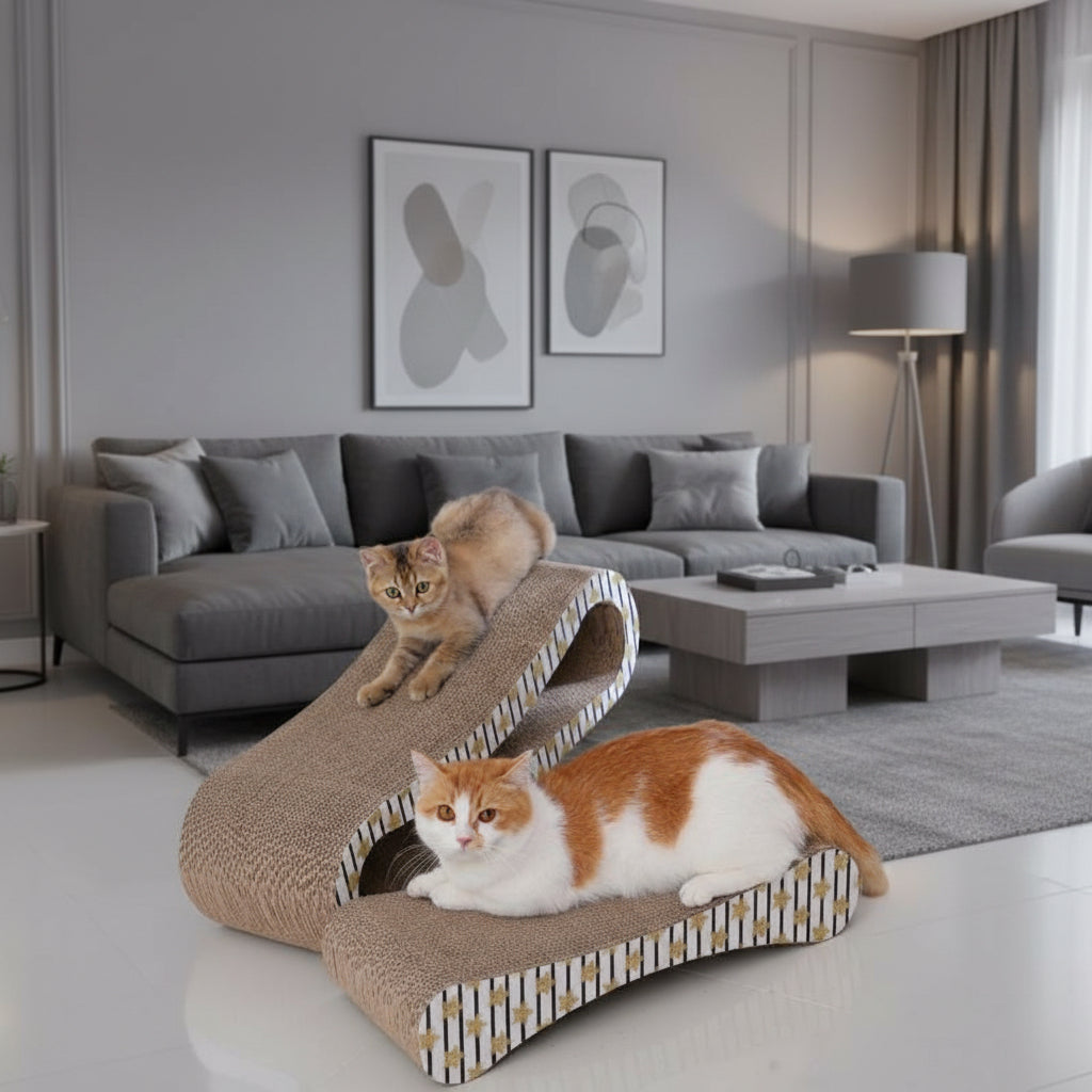 The Ultimate Cat Haven: All-In-One Crumb-Free Cat Scratcher