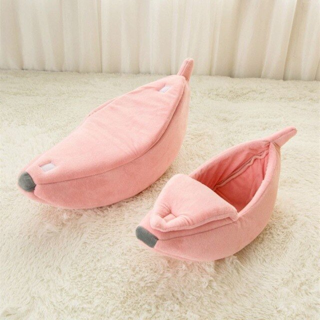 Dog Bed Banana Shape Dog House Pet Cat House Sofa Pet Kennel Nest Warm Dog Sofas Cat Sleeping Bag