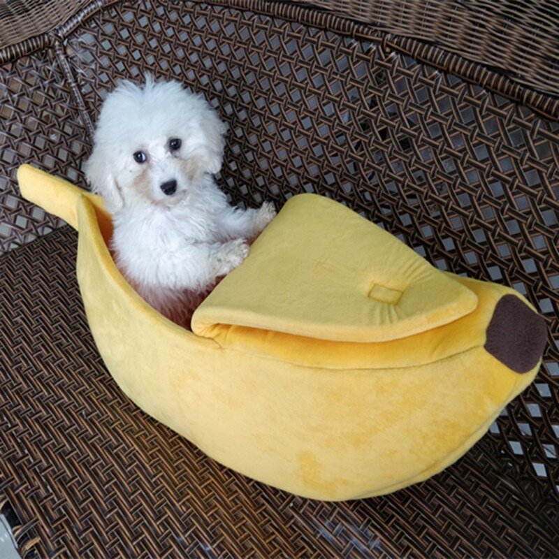Dog Bed Banana Shape Dog House Pet Cat House Sofa Pet Kennel Nest Warm Dog Sofas Cat Sleeping Bag