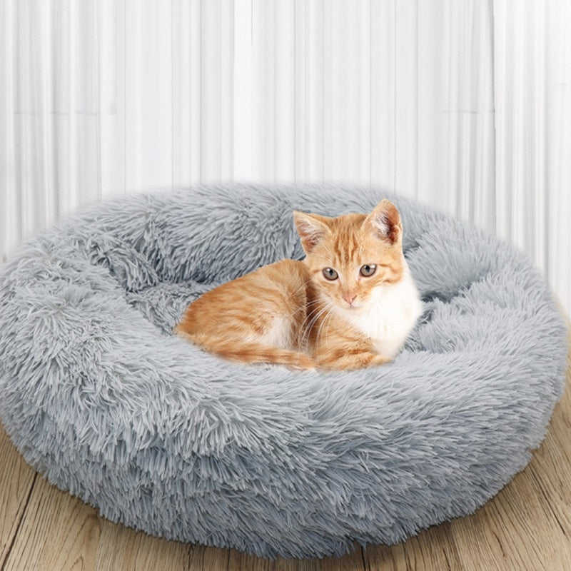 Super Soft Dog Bed Plush Cat Mat Dog Beds For Large Dogs Bed Labradors House Round Cushion Pet Product Accessories