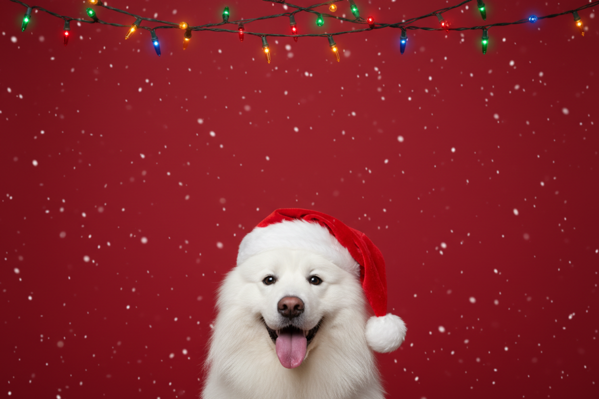 remove the sled on the top and the Christmas lights shouldn't be on the dog but on the top off the picture dangling down 