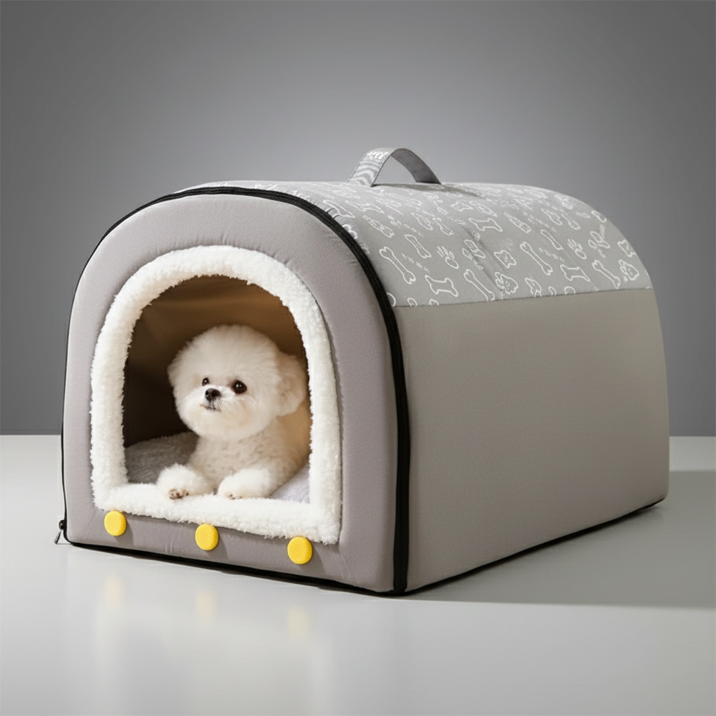 Warm Enclosed Dog Bed for All Seasons